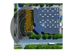 AXIS D2050-VE from Axis Communications - dimension diagram showing mounting measurements (view 3)