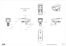 AXIS Q1728-LE from Axis Communications - dimension diagram showing mounting measurements (view 3)