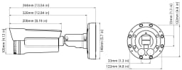 AXIS Q1931-E from Axis Communications - dimension diagram showing mounting measurements (view 6)