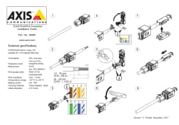 AXIS Q6215-LE from Axis Communications - dimension diagram showing mounting measurements (view 9)