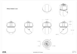 AXIS Q6325-LE from Axis Communications - dimension diagram showing mounting measurements (view 4)