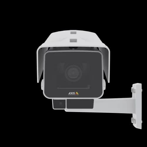 AXIS P1378-LE from AXIS COMMUNICATIONS - IP Camera has Electronic image stabilization and OptimizedIR. The product is viewed from its front.