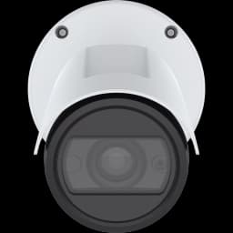 AXIS P1487-LE from AXIS COMMUNICATIONS - Bullet Camera on white background, viewed from the front