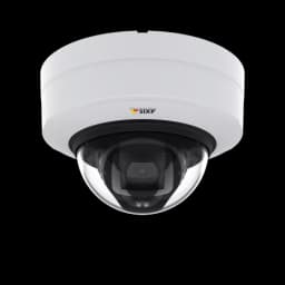 White IP camera AXIS P3247-LV viewed from its front. from AXIS COMMUNICATIONS