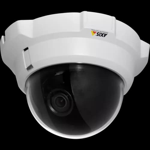 IP Camera AXIS P3304-V vandal-resistant and has Intelligent video capabilities. The camera is viewed from it´s left. from AXIS COMMUNICATIONS