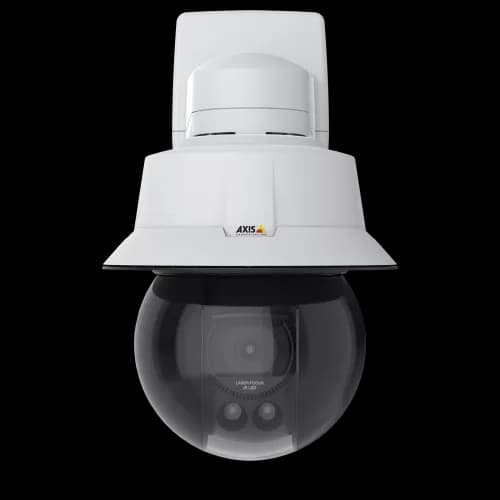 AXIS Q6315-LE from AXIS COMMUNICATIONS - mounted on wall, viewed from its front.
