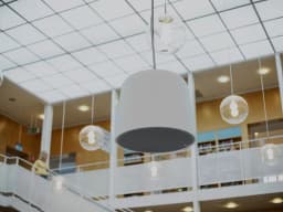 AXIS C1511 from AXIS COMMUNICATIONS - in glass ceiling in library