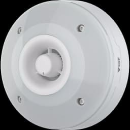White AXIS D4100-VE Mk II Network Strobe Siren viewed from its left angle from AXIS COMMUNICATIONS