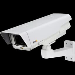 AXIS Q1635-E from AXIS COMMUNICATIONS - IP camera is a fixed camera for outdoor use. The product is viewed from its left.