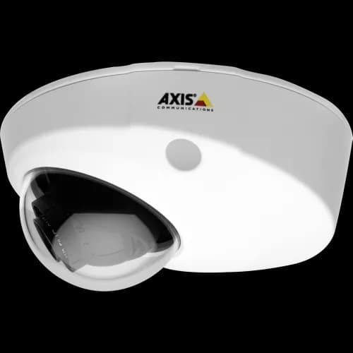 AXIS P3905-R from AXIS COMMUNICATIONS - Mk II IP Camera has a compact and rugged design. The camera is viewed from its left profile.