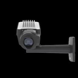 AXIS Q1645 from AXIS COMMUNICATIONS - IP Camera, wall mounted and viewed from its front.