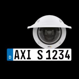 AXIS P3245-LVE-3 from AXIS COMMUNICATIONS - License Plate Verifier Kit, viewed from its front