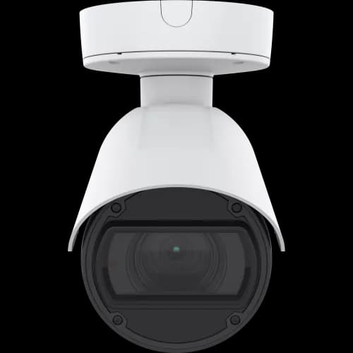 AXIS Q1786-LE from AXIS COMMUNICATIONS - IP Camera has OptimizedIR. The product is viewed from its front.