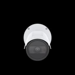 AXIS P1465-LE from AXIS COMMUNICATIONS - Bullet Camera white with the AXIS LOGO viewed from its front