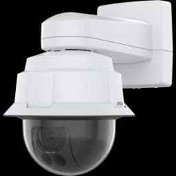 White AXIS Q6086-E PTZ Camera viewed from its left angle. from AXIS COMMUNICATIONS