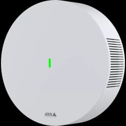 AXIS D6210 from AXIS COMMUNICATIONS - Air Quality sensor, white polycarbonate casing, viewed from the left