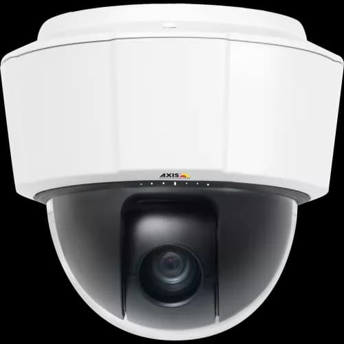 AXIS P5515 from AXIS COMMUNICATIONS - PTZ is an indoor IP camera with Zipstream technology. The camera is viewed from its front.